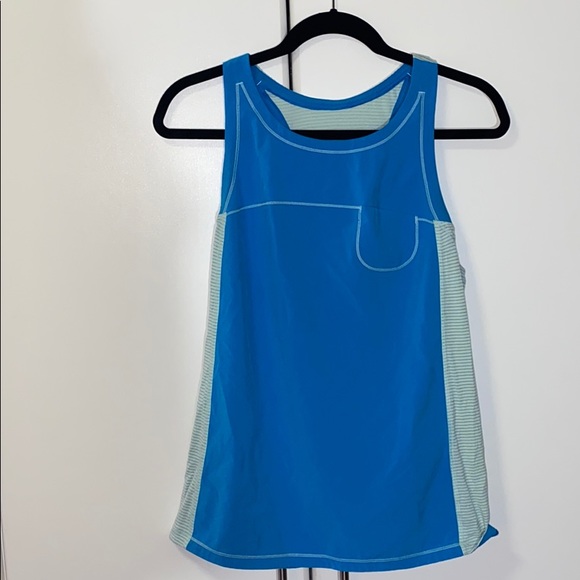 Blue and turquoise Lululemon tank top - Picture 1 of 3